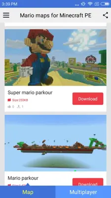 Mario maps for Minecraft PE android App screenshot 2